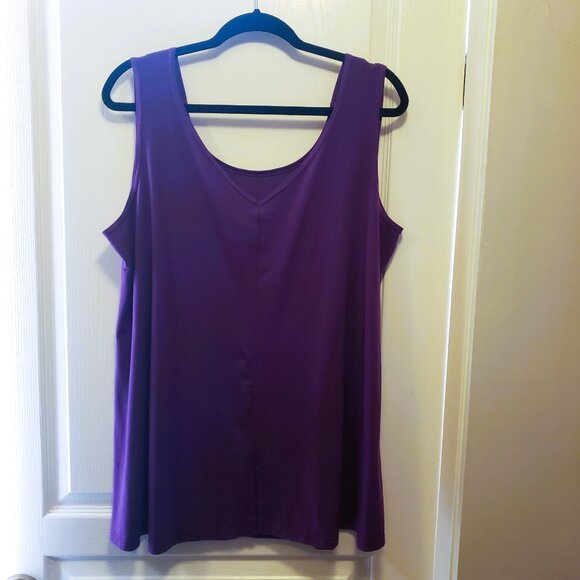 "Elegant" Purple Women's Tank Top -NWOT - Picture 4 of 9